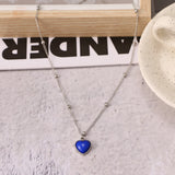 Heart Necklace French Metal Love Clavicle Chain Female Short
