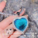 Heart of the Sea Necklace CZ 925 Silver Chain Pendant for Women