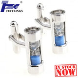 Hourglass Cufflinks 2 Pairs Set Men's Formal Wear
