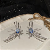 Ice Cube Earrings Sweet Fireworks Tassel S925 Silver Needle Candy Women
