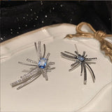 Ice Cube Earrings Sweet Fireworks Tassel S925 Silver Needle Candy Women