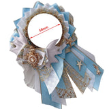 Anime Badge Holder Silk Metal Badge Decoration