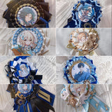 Anime Badge Holder Silk Metal Badge Decoration
