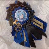 Anime Badge Holder Silk Metal Badge Decoration