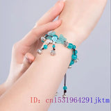 Chalcedony 925 Silver Natural Stone Men Bangle Jewelry