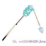 Jade Flower Hairpin Vintage Jewelry for Women Hair Sticks