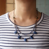 Jaspers Teardrop Pendant Choker Necklace Boho Jewelry
