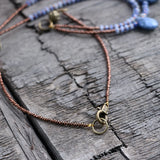 Jaspers Teardrop Pendant Choker Necklace Boho Jewelry