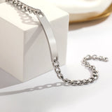 Personalized Men Bracelet Cuban Link Chain Phrase Jewelry Gift