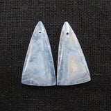 Lace Agate Teardrop Earring Stone Pair 26x14x3mm