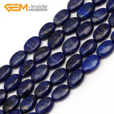 Lapis Lazuli Oval Beads 15" Strand DIY Jewelry Making