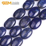 Lapis Lazuli Oval Beads 15" Strand DIY Jewelry Making