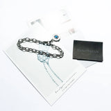 925 Sterling Sliver Link Chain Charm Bracelet Gift for Women Men