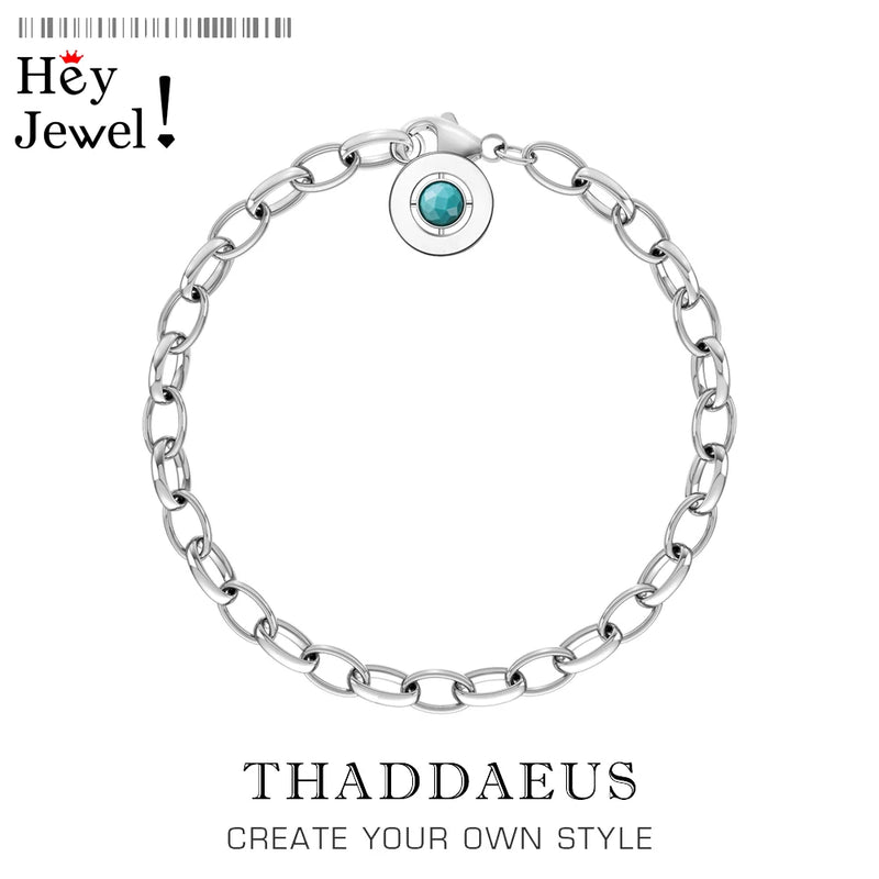 Link Chain Charm Bracelets 2019 Silver Gift for Women Men
