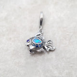 Maritime Fish Charm Pendant 925 Sterling Silver Lucky Gift For Women