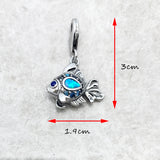 Maritime Fish Charm Pendant 925 Sterling Silver Lucky Gift For Women