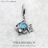 Maritime Fish Charm Pendant 925 Sterling Silver Lucky Gift For Women