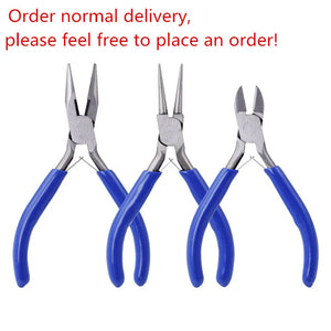 Mini DIY Jewelry Tools Set with Piercing Needle Pliers and Crochet Opener