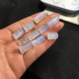 Moonstone Carved Palindrome Column Beads 7-10mm