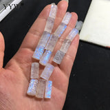 Moonstone Carved Palindrome Column Beads 7-10mm
