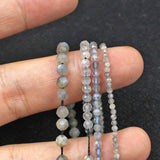 Moonstone Sliced 2mm 3mm 4mm Gemstone Beads for Jewelry Making 15inch