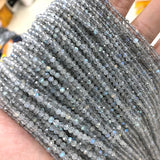 Moonstone Sliced 2mm 3mm 4mm Gemstone Beads for Jewelry Making 15inch