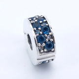 Shining Spacer Clip Bracelets Charms 925 Silver DIY Jewelry