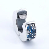 925 Sterling Silver Mosaic Spacer Charms Beads for Bracelet DIY