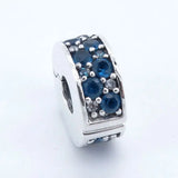 925 Sterling Silver Mosaic Spacer Charms Beads for Bracelet DIY