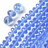 6x8mm Crystal Rondelle Beads Faceted Glass Loose Beads for Jewelry Making