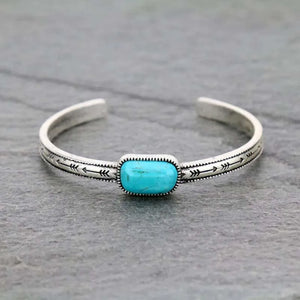 Natural Stone Arrow Bracelets for Women Party Gift Vintage Bangle Jewelry