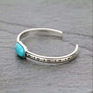 Natural Stone Arrow Bracelets for Women Party Gift Vintage Bangle Jewelry