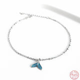 Ocean Mermaid Bracelet 925 Sterling Silver Fish Tail Anklet