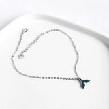 Ocean Mermaid Bracelet 925 Sterling Silver Fish Tail Anklet