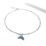 Ocean Mermaid Bracelet 925 Sterling Silver Fish Tail Anklet