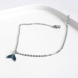 Ocean Mermaid Bracelet 925 Sterling Silver Fish Tail Anklet