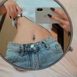Opal Belly Button Piercing Jewelry 925 Sterling Silver Rod Length 6 8 10 12 MM