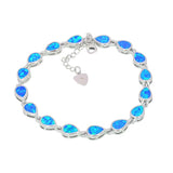 Opal Water Drop Bracelet for Women Wedding Jewelry