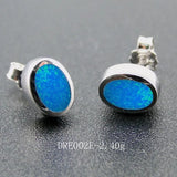 Opal Earrings 925 Silver Studs Womens Jewelry Gift