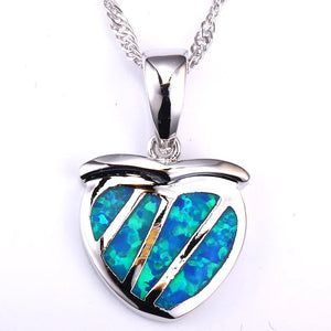 Opal Round Pendant Necklace for Women - Gift for Her