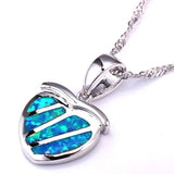 Opal Round Pendant Necklace for Women - Gift for Her