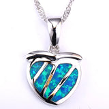 Opal Round Pendant Necklace for Women - Gift for Her