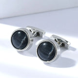 Opal Stone Cufflinks for Mens Shirt High Square Cuff links