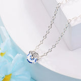 Pansy Flower Pendant Necklace Spring Gift For Lover Woman DIY Jewelry Making