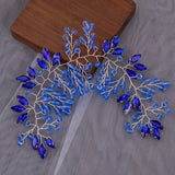 Rhinestone Leaves Headbands Bride Wedding Hair Jewelry