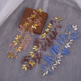 Rhinestone Leaves Headbands Bride Wedding Hair Jewelry