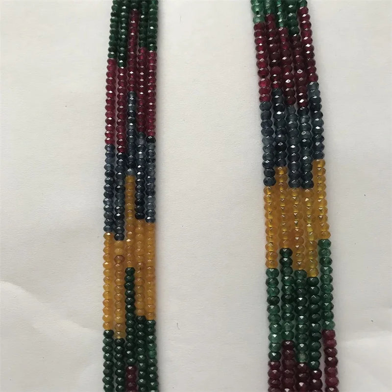 3*4/2*3mm Rondelle Faceted Natural Stone Beads