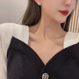 Resin Heart Earrings Small Studs Wedding Party Gift