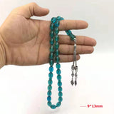Resin Tasbih 33 Beads Metal Tassel Islam Bracelet Arabic Misbaha