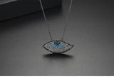 Rhinestone Luck Turkey Evil Eye Choker Pendant Necklace